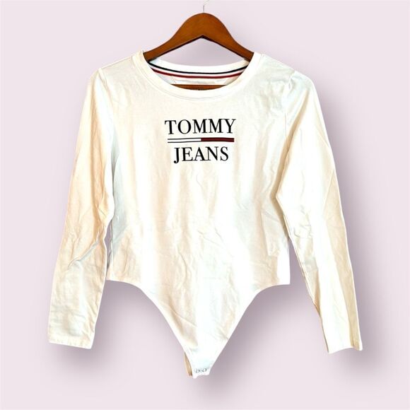 TOMMY HILFIGER Tommy Jeans Long Sleeve Bodysuit - Picture 1 of 9